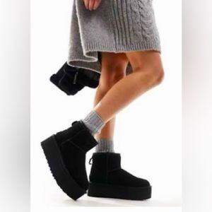 UGG Classic mini platform boots in black